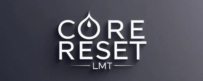 Core Reset LMT logo — minimal, modern wordmark for Living Movement Techniques.